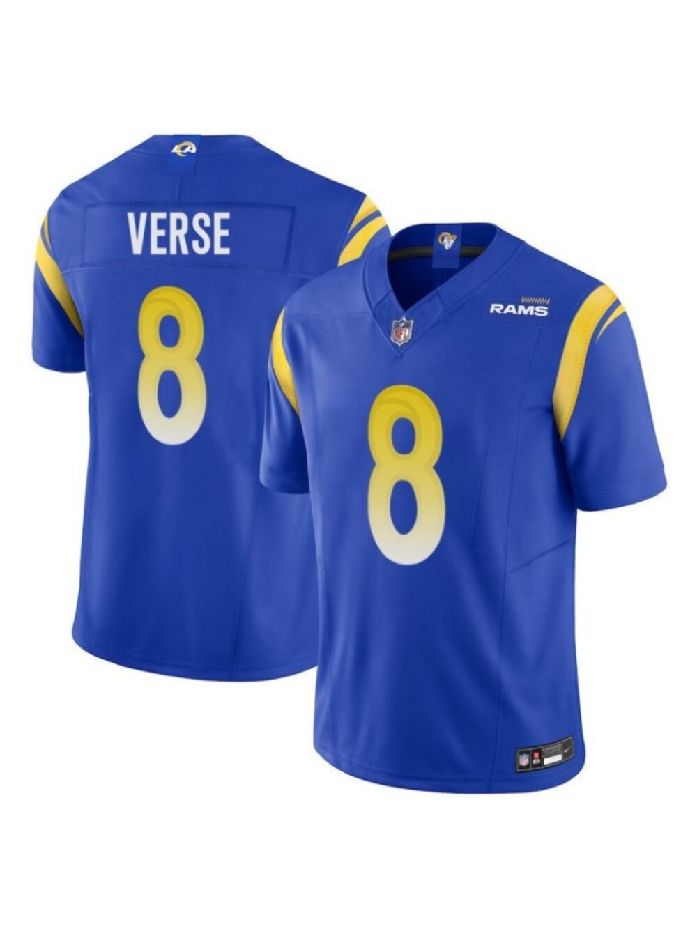 Adult Mens Jared Verse Blue Vapor Stitched Jersey Royal